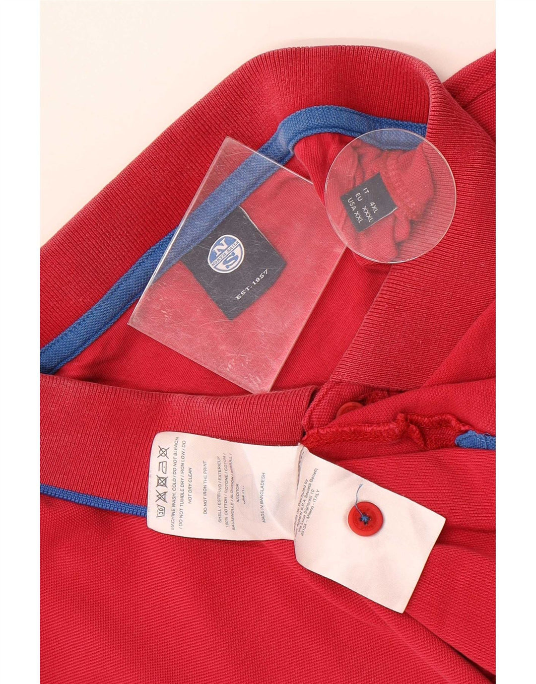 Męska koszulka polo North Sails 2XL, różowa, bawełniana