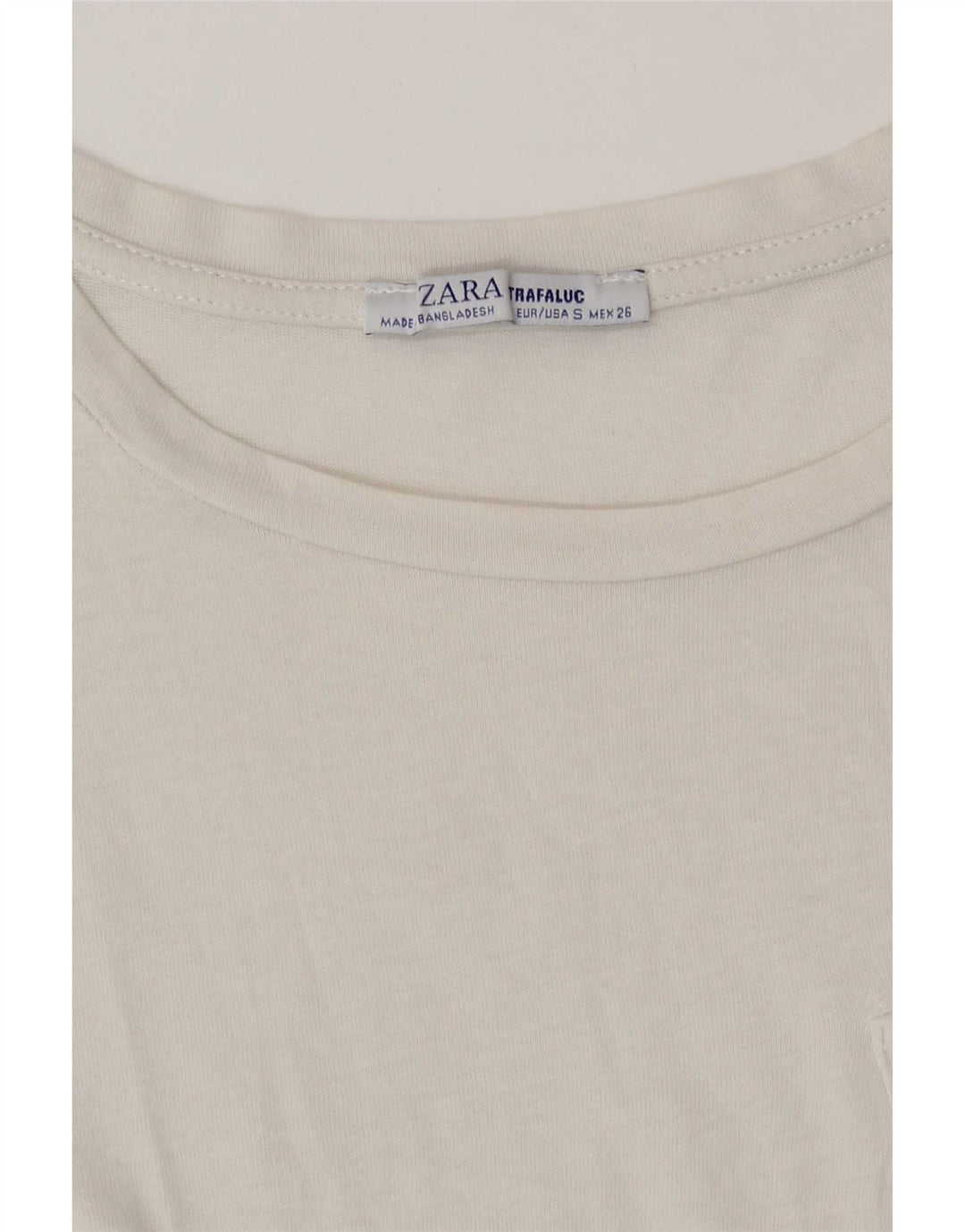 T-shirt damski Zara Top UK 10 Small White