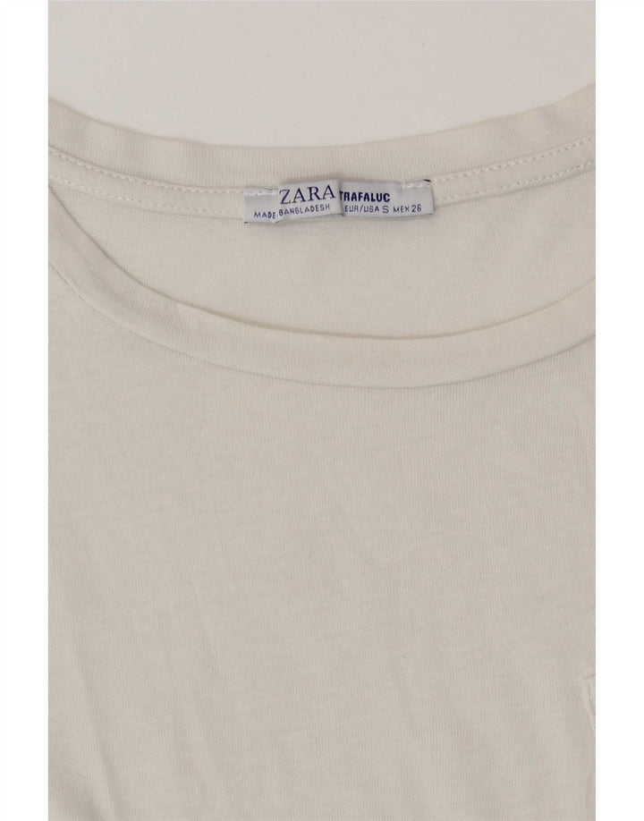 T-shirt damski Zara Top UK 10 Small White