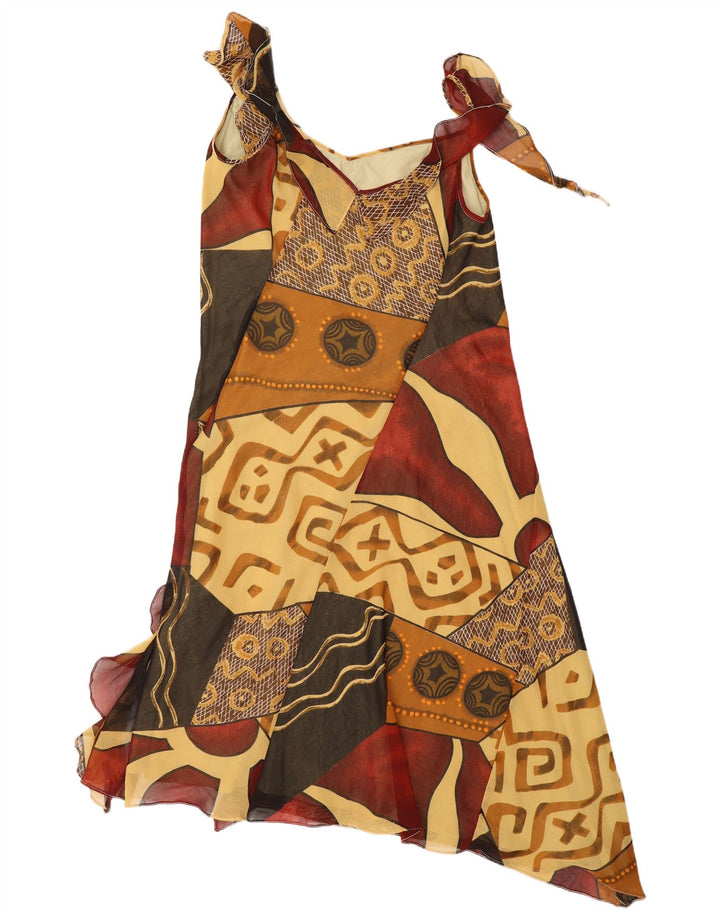 Rene Derhy damska asymetryczna sukienka IT 48 XL wielobarwny patchwork