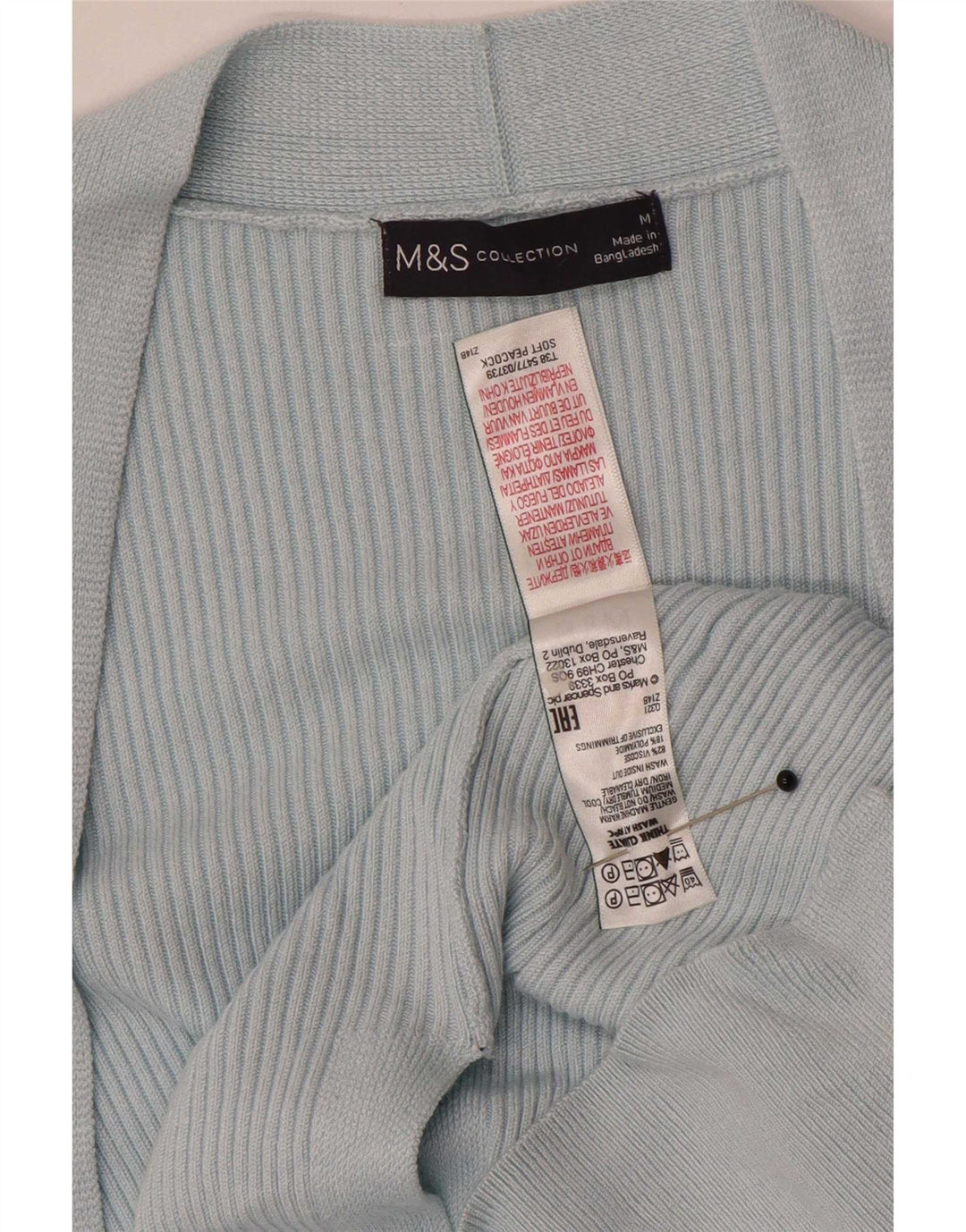 Sweter damski Marks & Spencer Longline Cardigan UK 14, średni niebieski