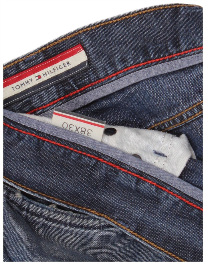 Męskie proste dżinsy Tommy Hilfiger W38 L30 niebieskie