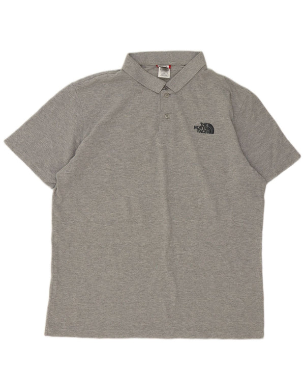 The North Face Mens Polo Shirt Large Grey Cotton