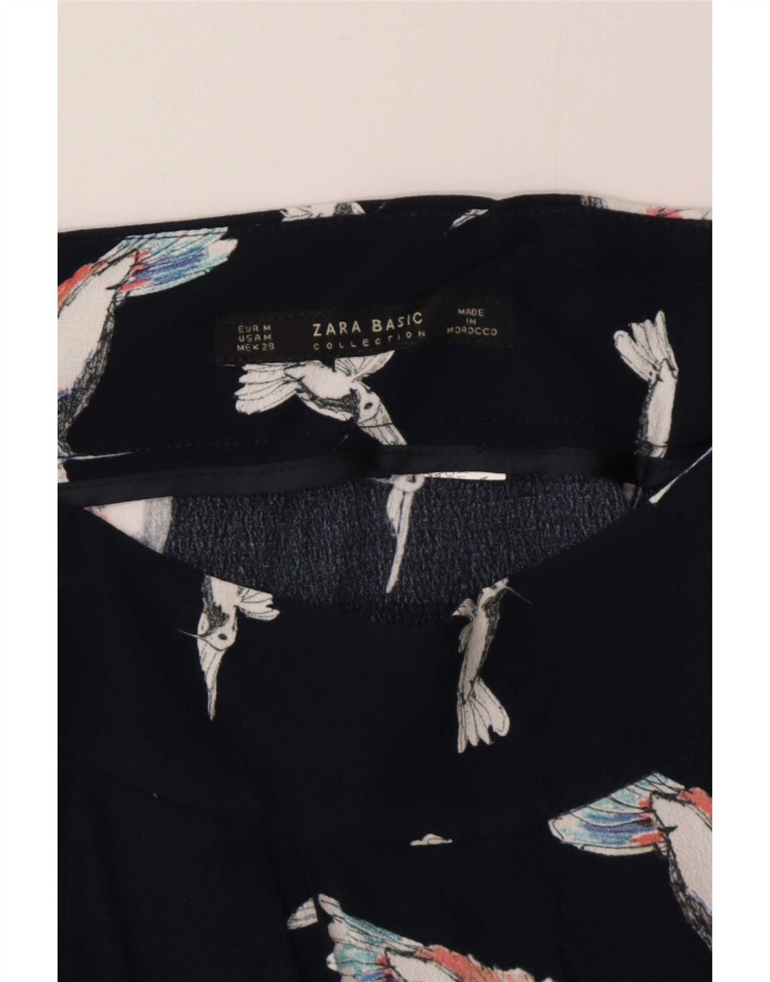 Damskie szorty Zara Graphic Pegged Casual, średnie W28, granatowe