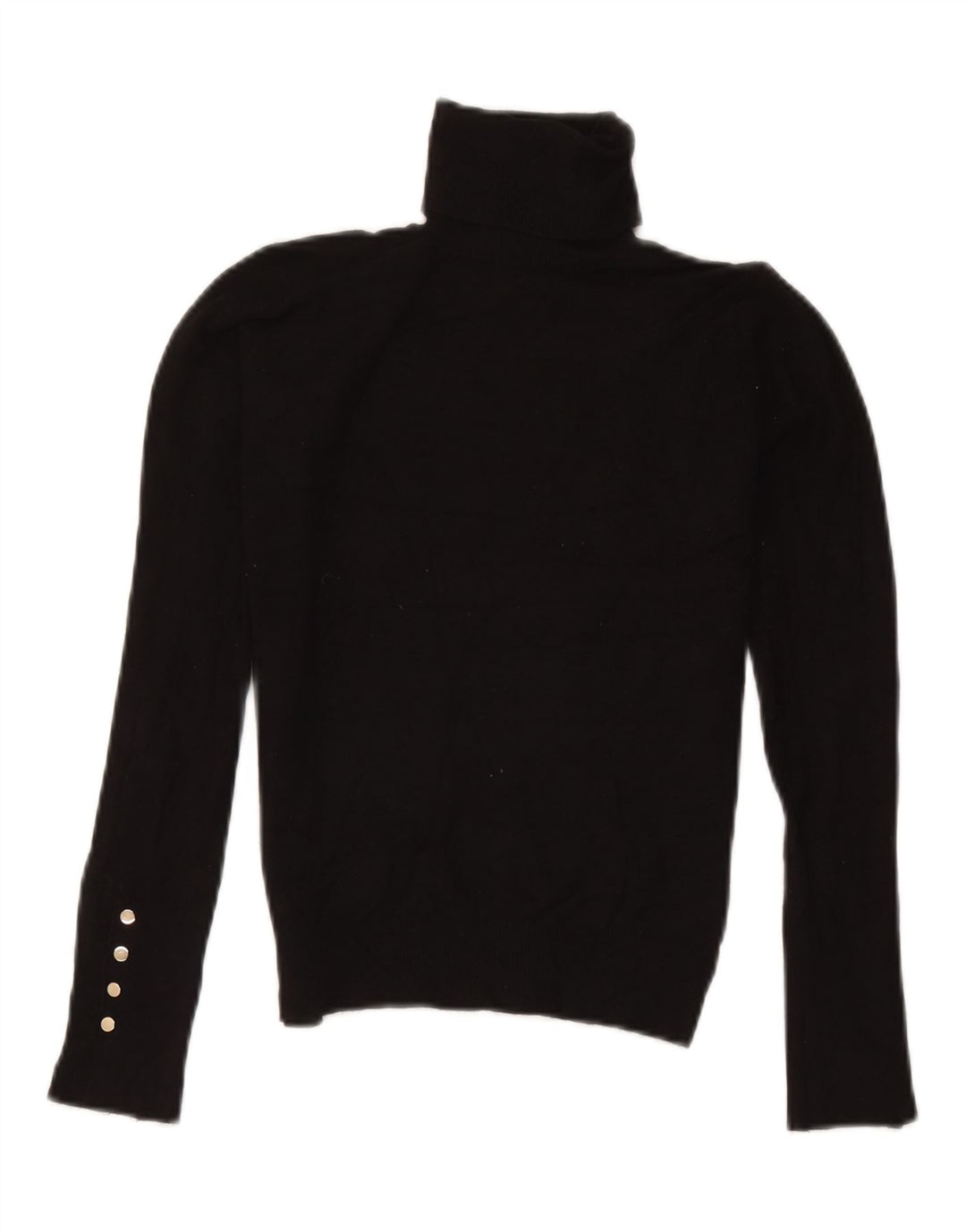 Damski sweter z golfem Zara UK 10 Small, czarna wiskoza