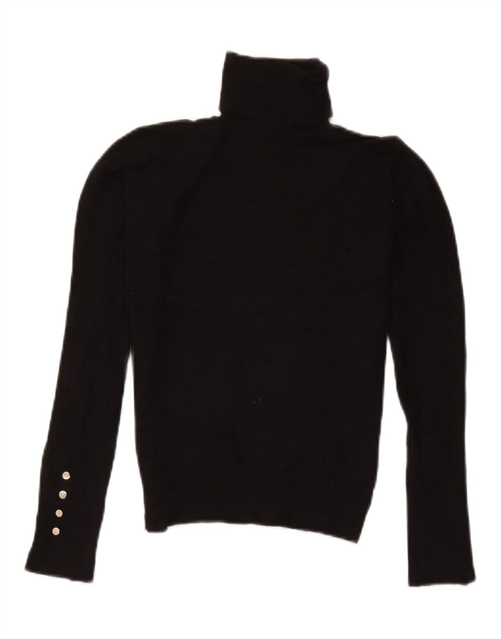 Damski sweter z golfem Zara UK 10 Small, czarna wiskoza
