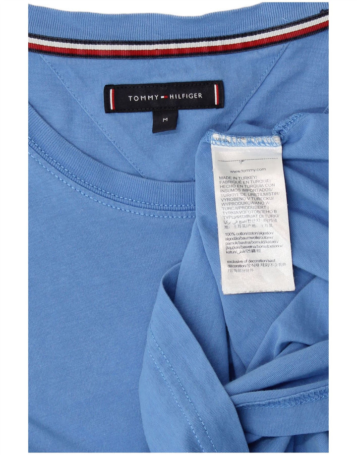 T-shirt męski Tommy Hilfiger Top, średnioniebieski, bawełniany