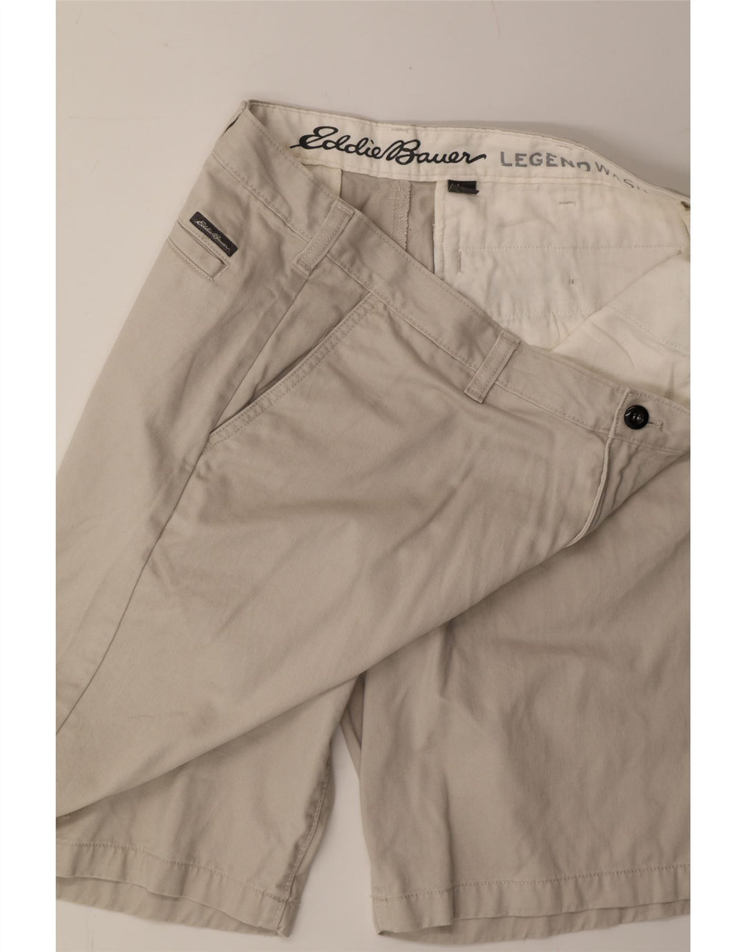 EDDIE BAUER Mens Chino Shorts W38 XL  Beige Cotton Vintage Eddie Bauer and Second-Hand Eddie Bauer from Messina Hembry 