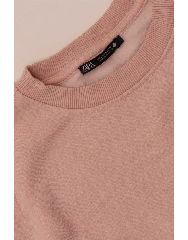 Sweter damski Zara UK 16, duży, różowy