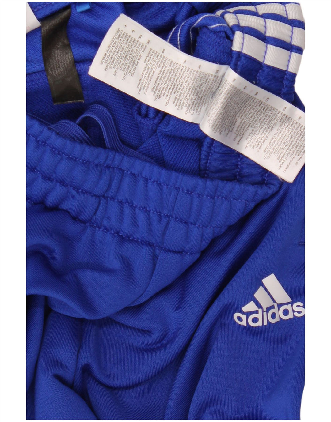 Chłopięce spodnie dresowe ADIDAS Aeroready 9-10 lat, niebieskie, poliestrowe