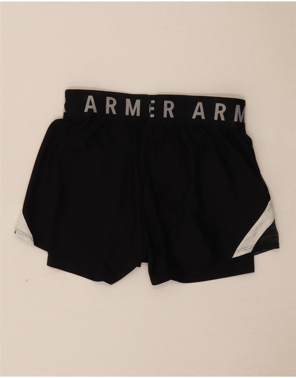 Damskie spodenki sportowe Under Armour Heat Gear Graphic UK 6 XS w kolorze czarnym