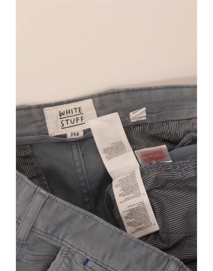 Męskie spodenki Chino White Stuff W34, duże, szare, bawełniane