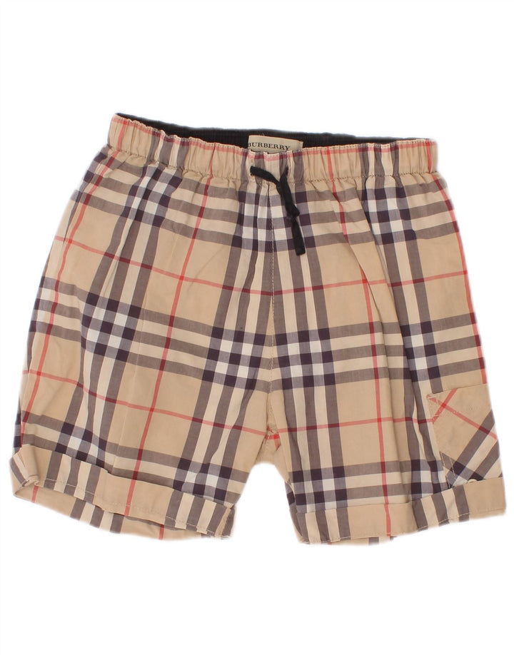 Spodenki chłopięce Burberry 2-3 lata W18 w beżową kratkę