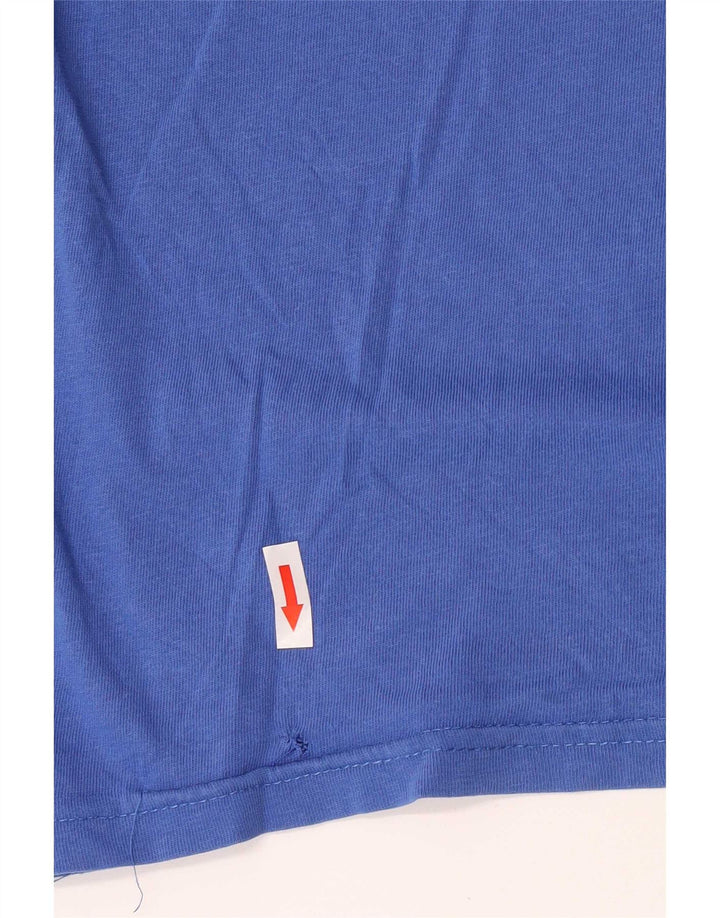 Chłopięcy T-shirt z grafiką Nike 10-11 lat, średni niebieski