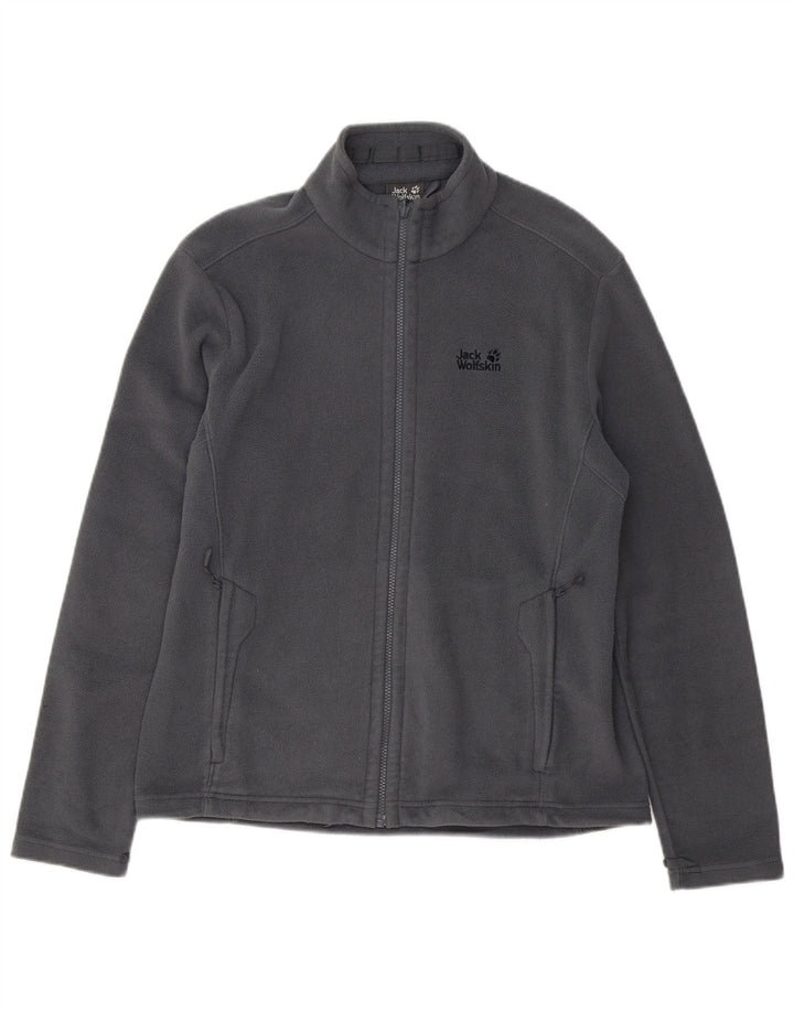 Męska kurtka polarowa JACK WOLFSKIN UK 40, duża, szara, poliestrowa