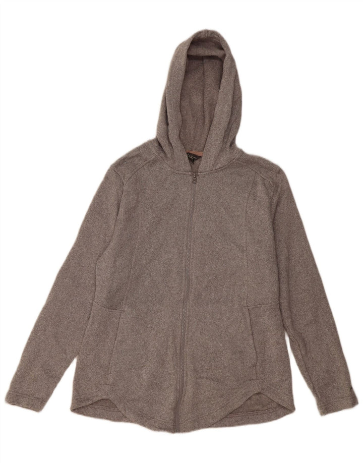 Damski sweter z kapturem i zamkiem Eddie Bauer UK 18 XL Szary poliester