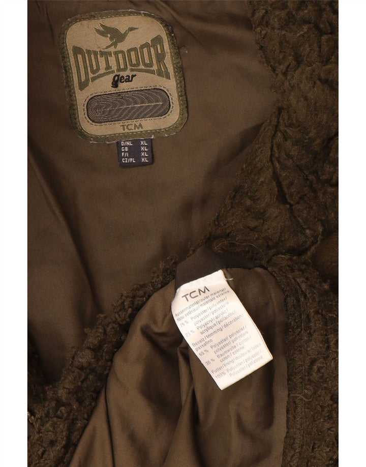 Męska kurtka polarowa TCM UK 42 XL Khaki, poliester
