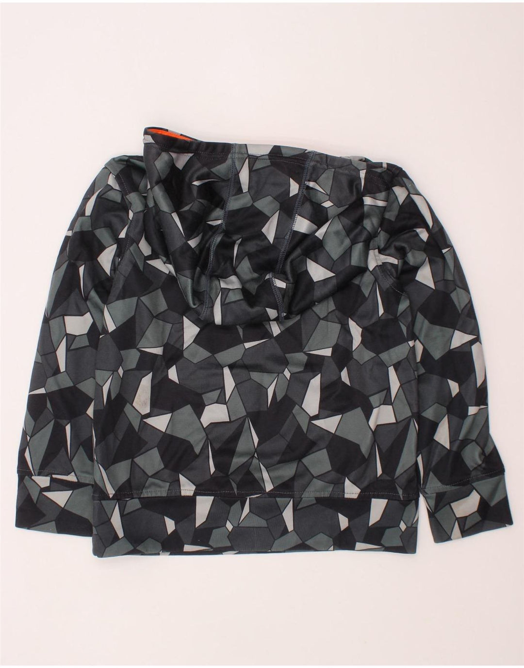 Chłopięcy sweter z kapturem PUMA 7-8 lat, mały, szary, geometryczny poliester