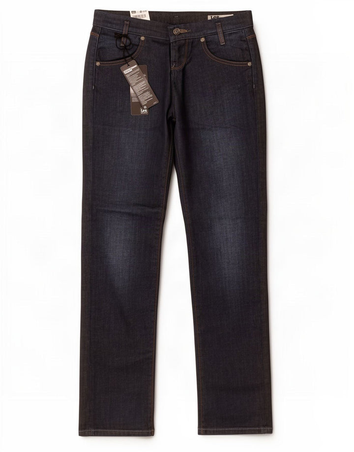 Damskie jeansy Lee Lynn Slim W26 L33 Granatowa bawełna