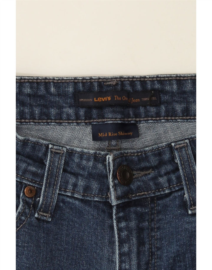 LEVI'S Womens Mid Rise Skinny Jeans W26 L28  Blue Vintage Levi's and Second-Hand Levi's from Messina Hembry 