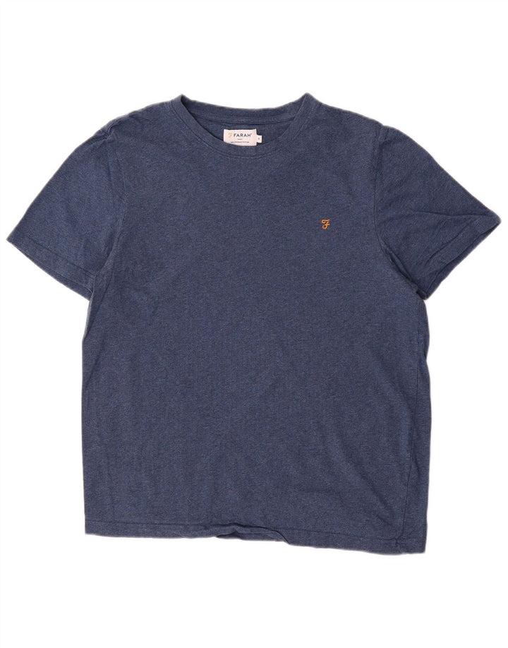 T-shirt męski FARAH, średni, granatowy, bawełniany