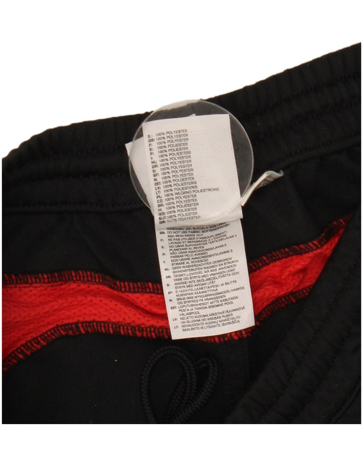 Męskie spodnie dresowe Adidas Capri, duże, czarne, z blokami kolorów, z poliestru