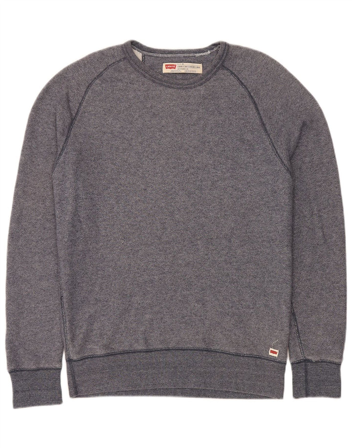 Męska bluza Levi's o standardowym kroju, mała, granatowa, z bawełny w cętki