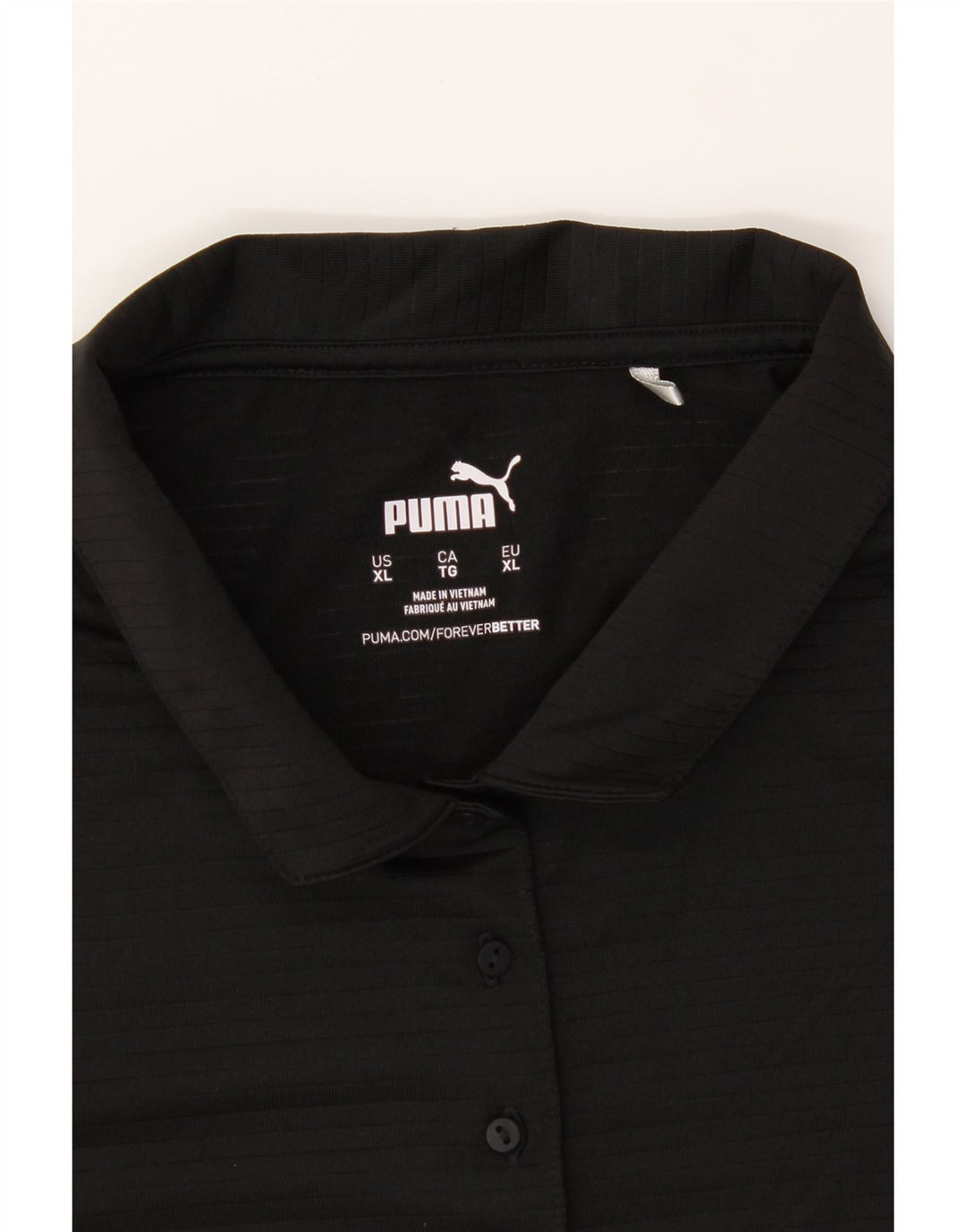 PUMA Womens Polo Shirt UK 18 XL Black Vintage Puma and Second-Hand Puma from Messina Hembry 
