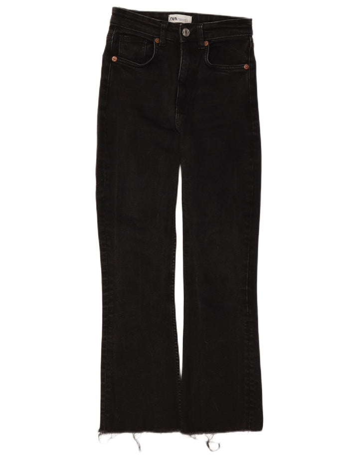 Jeansy damskie Bootcut Zara EU 34 2XS W24 L26 Czarne