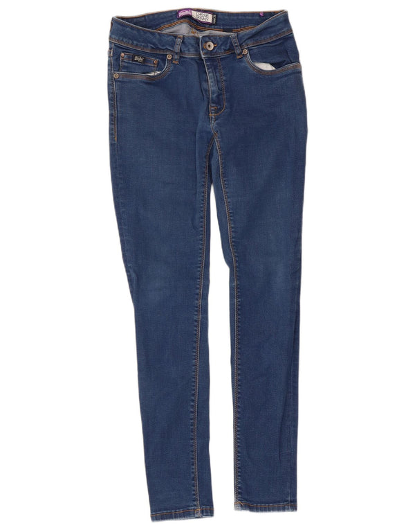 Damskie jeansy Superdry Cassie Skinny W28 L30 Niebieskie, bawełniane