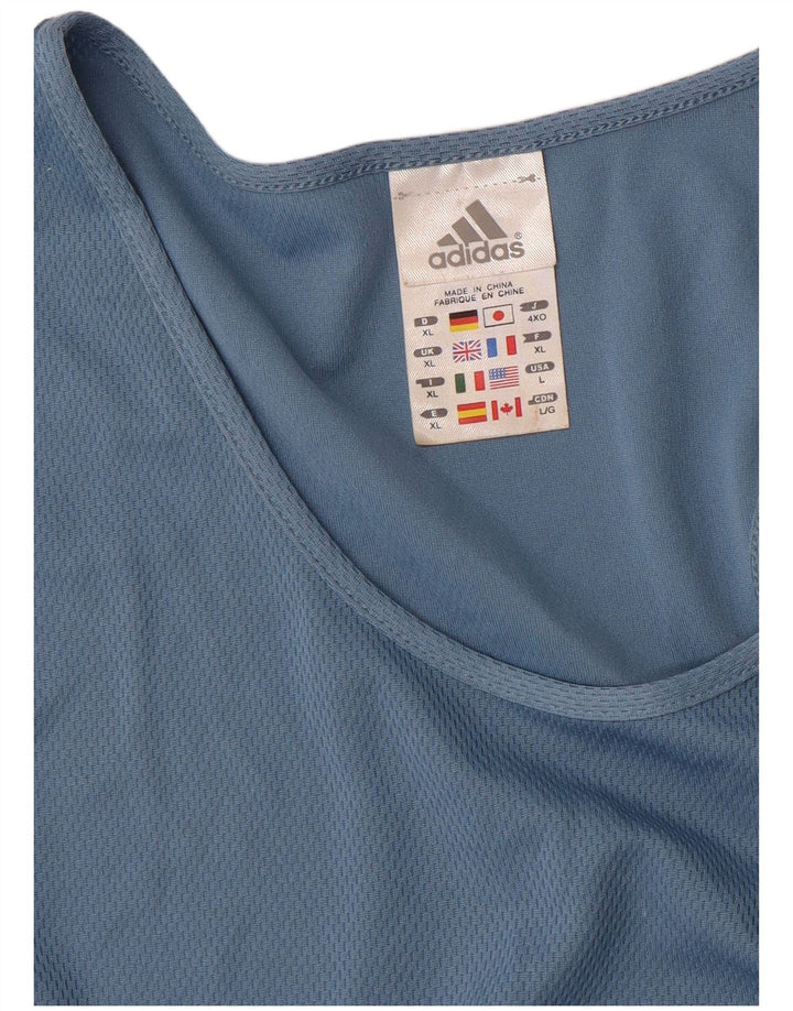 Adidas Męska Kamizelka Top XL Niebieski Poliester