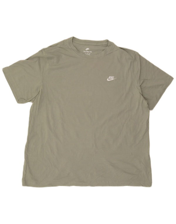 Nike Mens T-Shirt Top 2XL Green Cotton