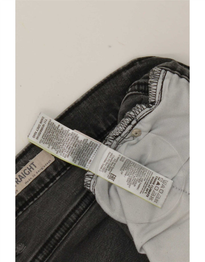 Marks & Spencer Męskie proste dżinsy W42 L29 Szara bawełna