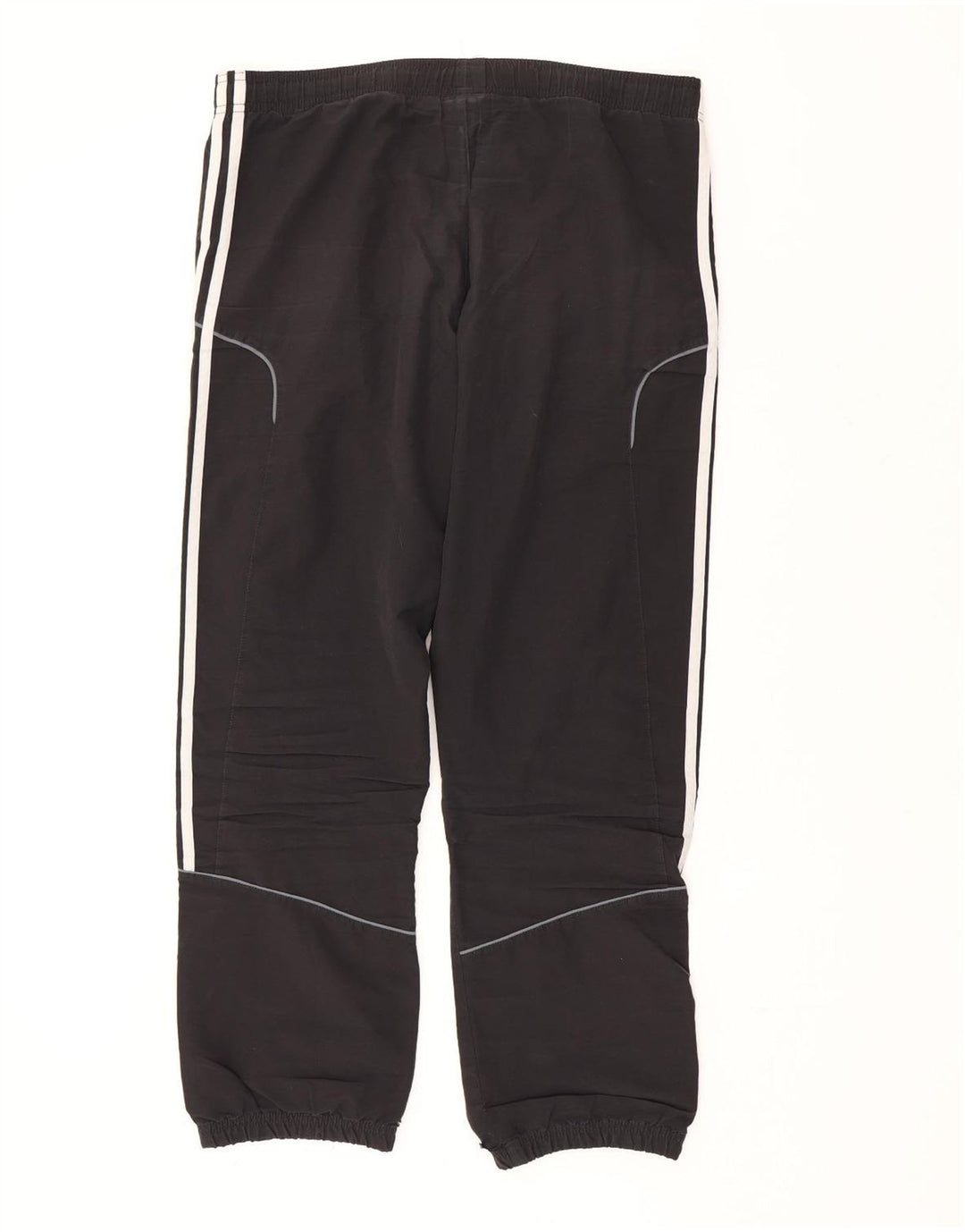 Męskie spodnie dresowe ADIDAS, małe, czarne, poliestrowe