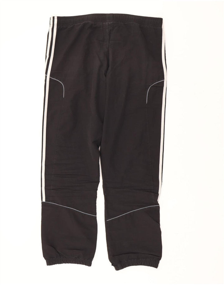 Męskie spodnie dresowe ADIDAS, małe, czarne, poliestrowe