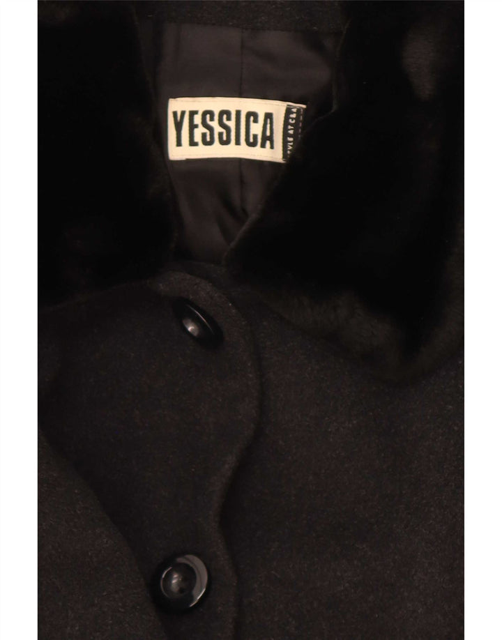 Płaszcz damski Yessica UK 8, mała czarna wełna