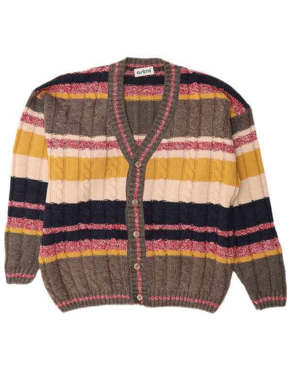 Sweter damski w stylu vintage, UK 12, w średnie, wielokolorowe paski