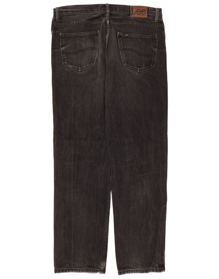 Męskie jeansy Lee Brooklyn Straight W36 L34, czarne, bawełniane