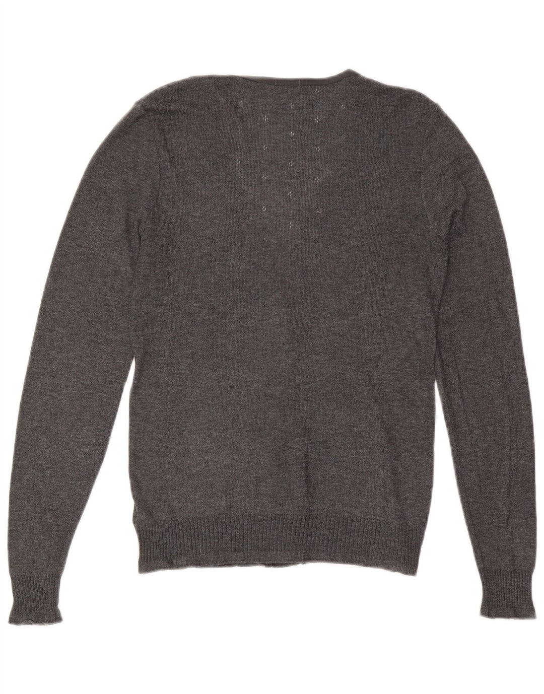 Damski sweter kardigan JIGSAW UK 12, średni szary poliester