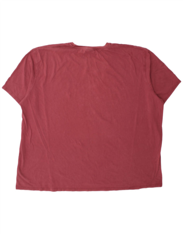 Męska koszulka graficzna WEIRD FISH Top 4XL, czerwona, bawełniana