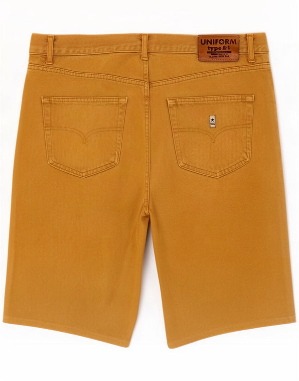 Uniformowane męskie spodenki codzienne XL W38 brązowe bawełniane