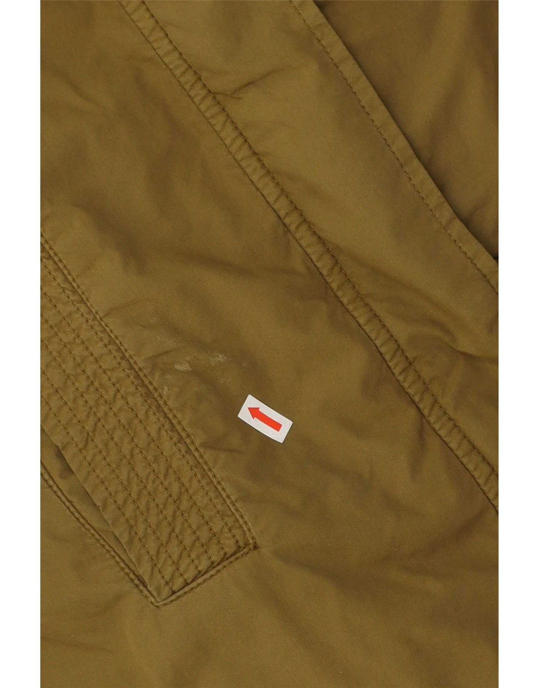 Vintage damska kurtka Sherpa Parka z kapturem, EU 40, średnia bawełna khaki