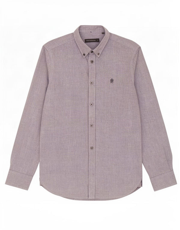 French Connection Mens Shirt Small Grey Cotton