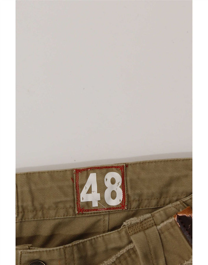 Męskie spodenki cargo w stylu vintage IT 48 Medium W32, bawełna khaki