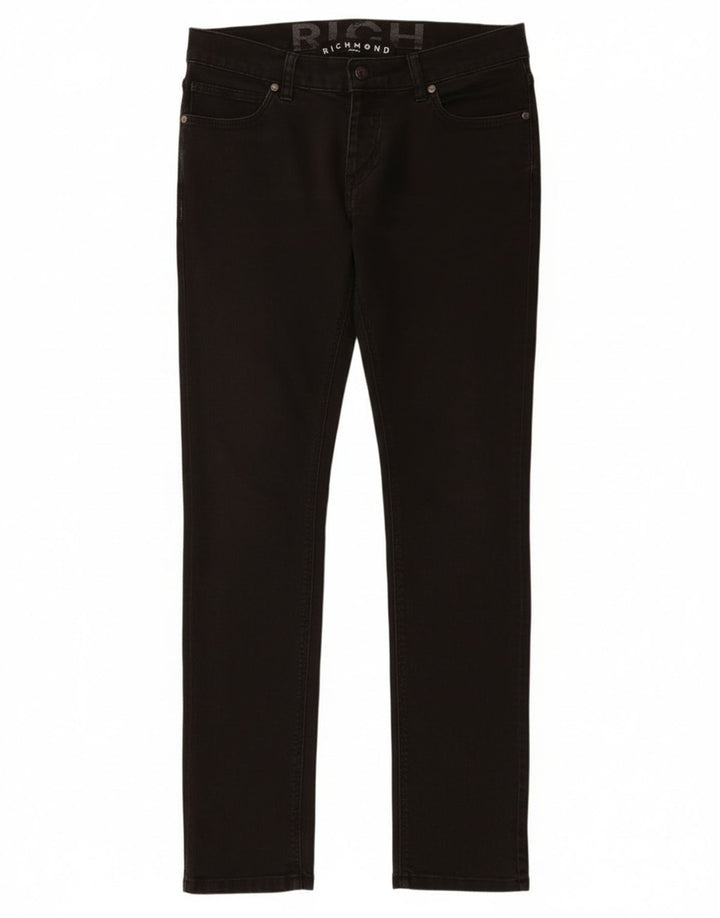 Damskie jeansy Richmond W30 L32 Czarne bawełniane