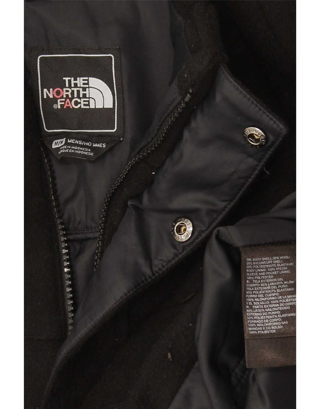 Płaszcz męski The North Face UK 38, średni czarny wełniany