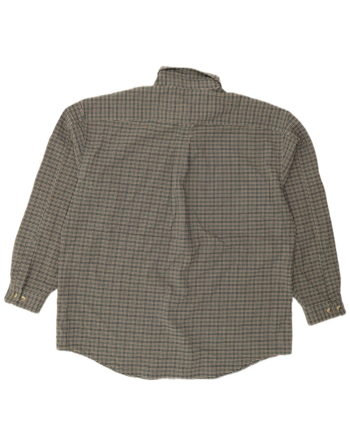 L.L.Bean Męska koszula flanelowa XL, poliester w zieloną kratkę