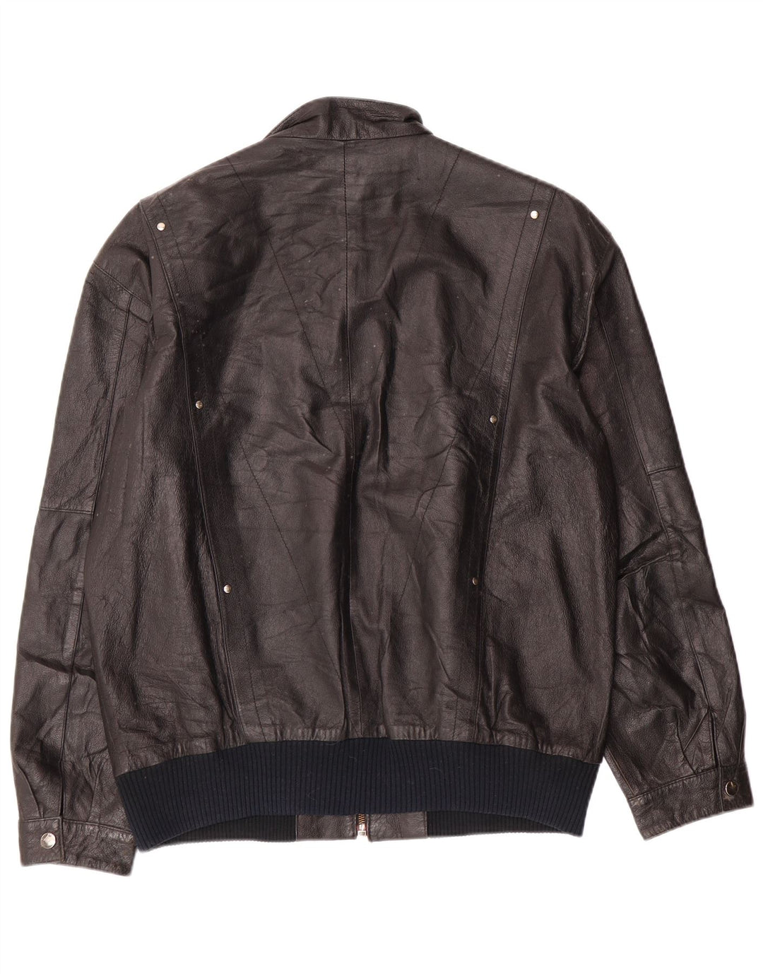 Męska kurtka skórzana ESCO IT 52 XL, czarna skóra