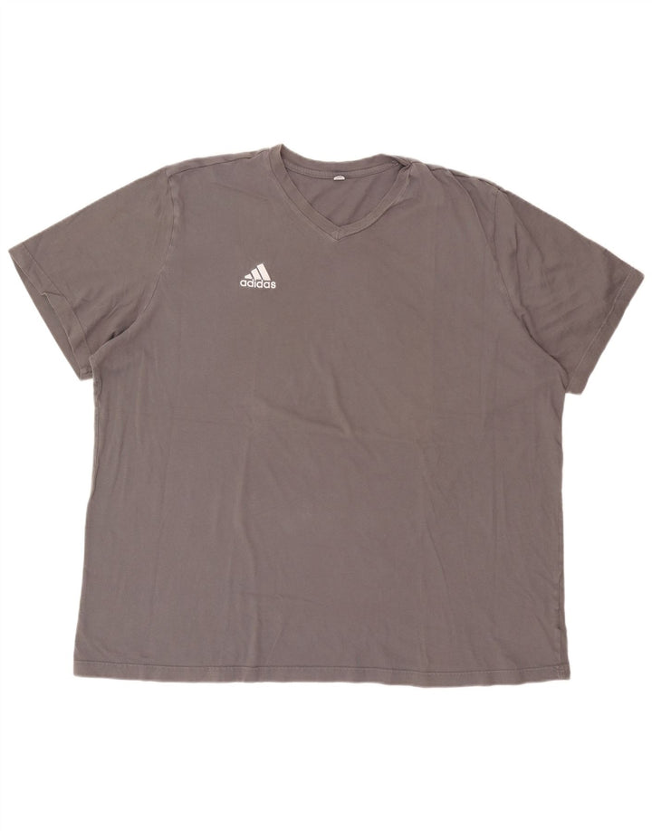 Adidas Męska koszulka Top 2XL Szara bawełna