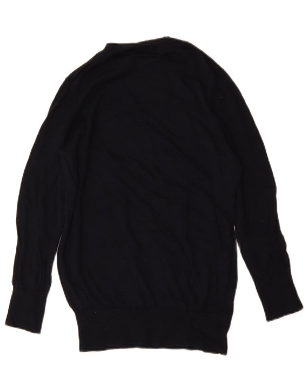Sweter damski Gap z okrągłym dekoltem UK 10, mały, granatowy, wełniany